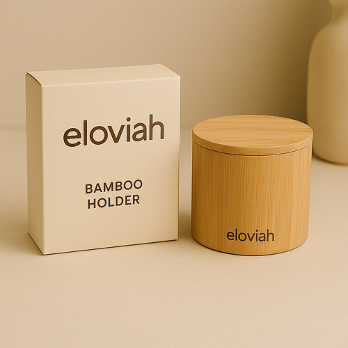 Eloviah™ Bamboo Makeup Pads Holder